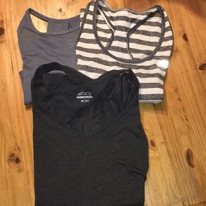Lot of 3 workout shirts size M New Balance and BCG